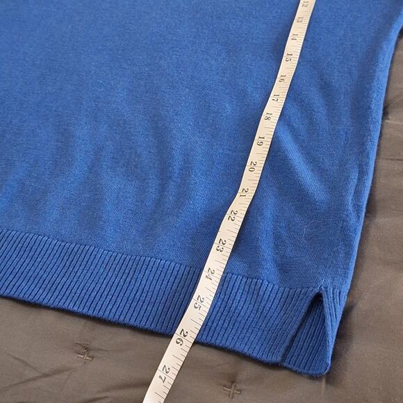 J. Jill Sweater Women's Medium V-Neck Lightweight Cotton Blend Classic Preppy - Picture 5 of 7